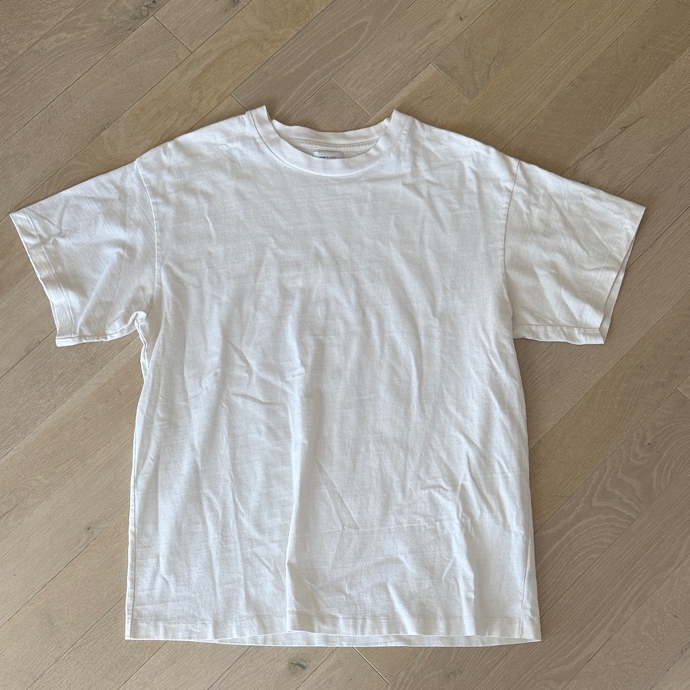 John Elliot Light Beige Boxy Short Sleeve Shirt Size 2/Medium